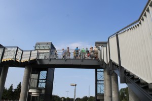 Bridgewalking i Skørping gav ikke samme adrenalinkick som bridgewalking på Lillebæltsbroen. Alligevel tog mange imod tilbuddet om denne helt unikke attraktion, hvor naturvejleder Søren Risborg fortalte om natur og kultur.